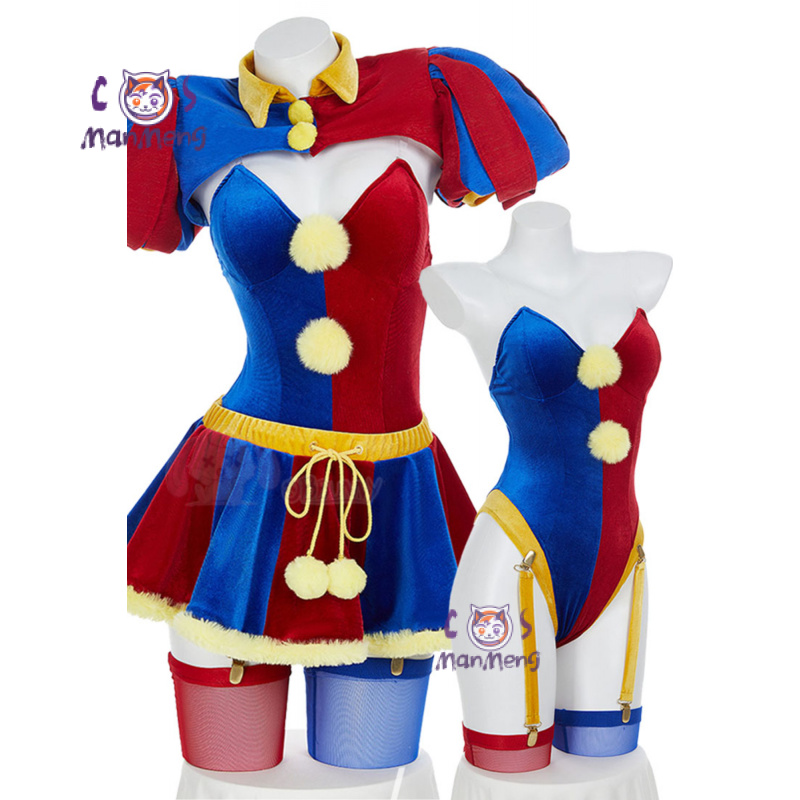 Anime Cosplay Jumpsuit - Anime Verbazingwekkende joker Meisje Digitale Circus