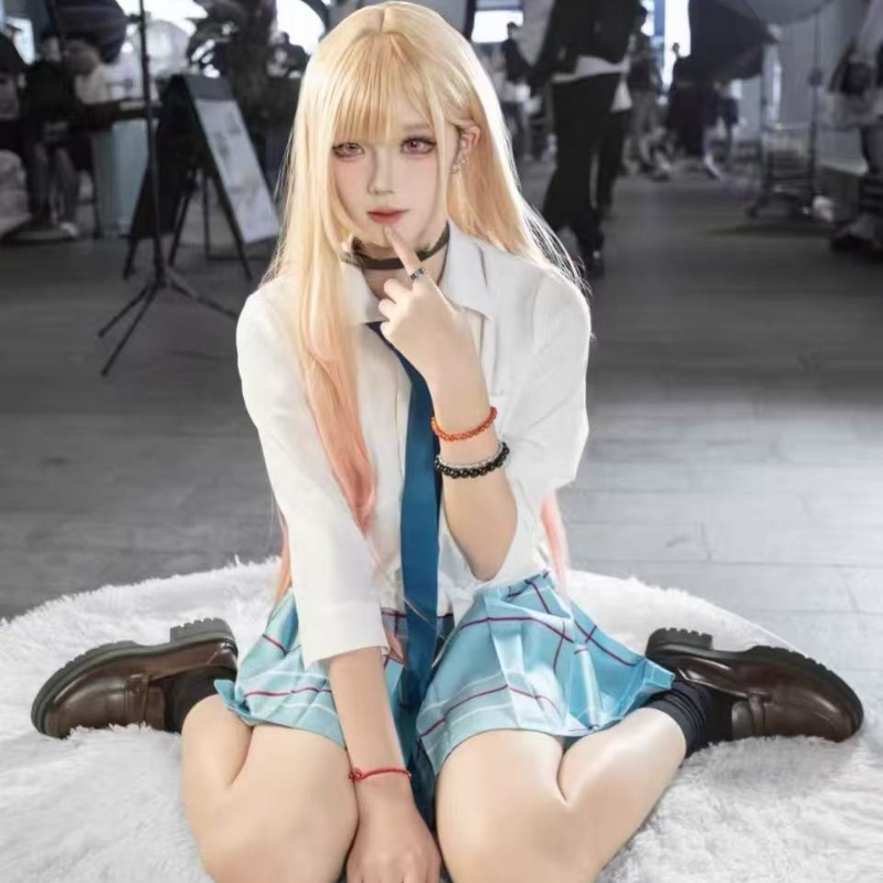 Kitagawa Anime Cosplay - Anime JK Schooluniform Jurk Dienstmeisjesoutfit Anime