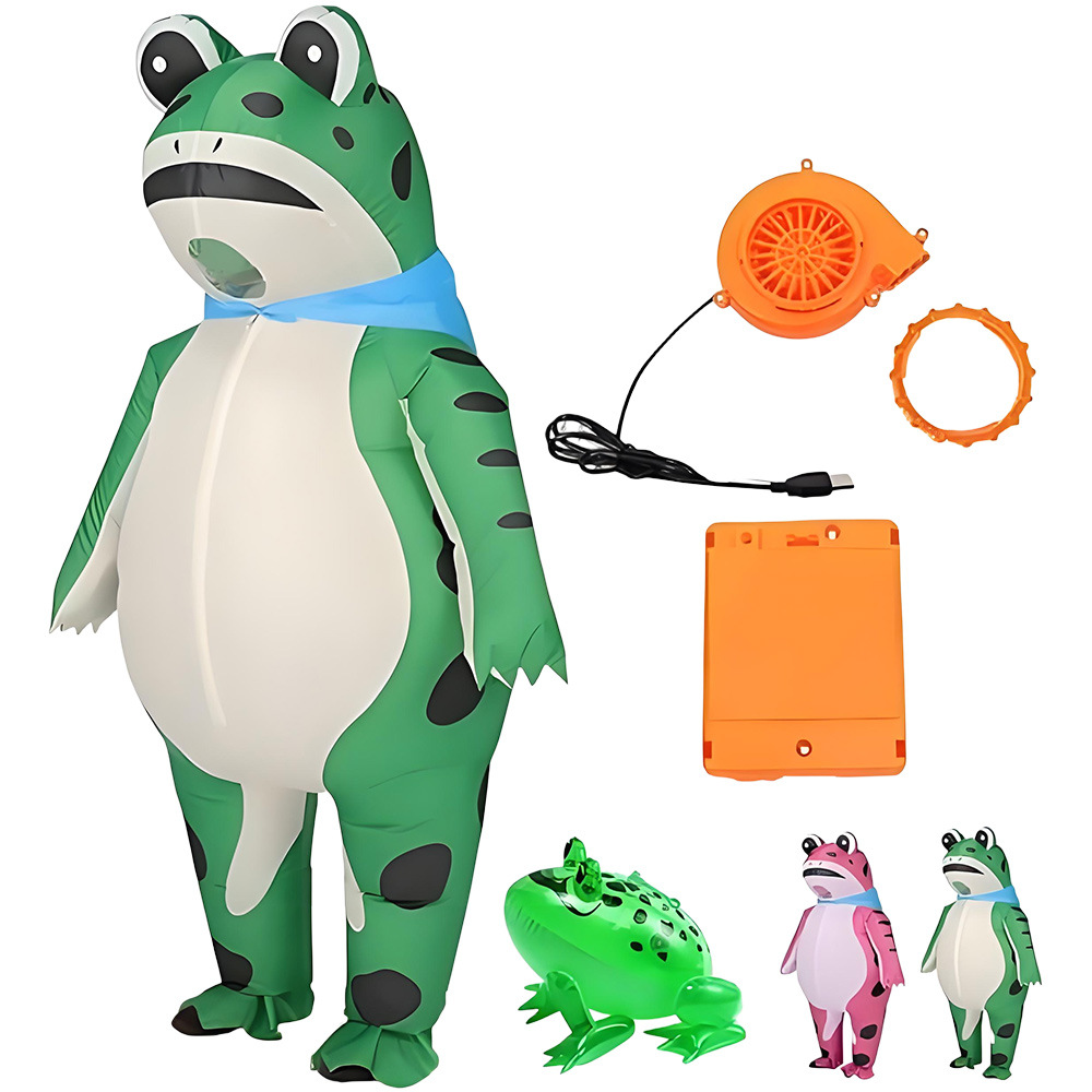 Anime Cosplay Jumpsuit - ZOETOPKID Opblaasbaar Kikker Cosplay Kostuum Grappig