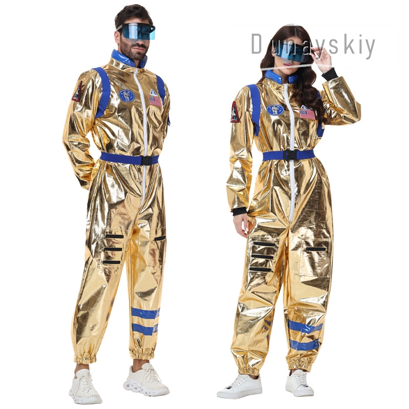 Glanzend metallic gouden astro - Anime Cosplay Couple recensie en prijs
