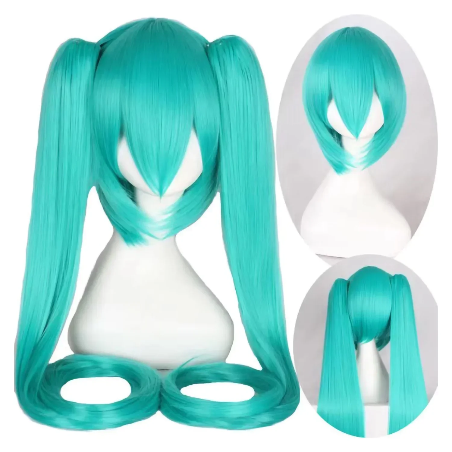 2026 Miku Cosplaypruik 105cm L - Anime Cosplay Blue Hair recensie en prijs